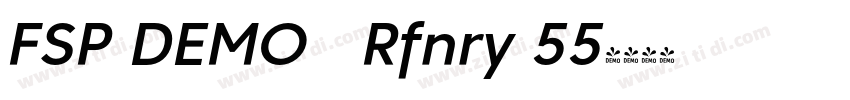 FSP DEMO   Rfnry 55字体转换